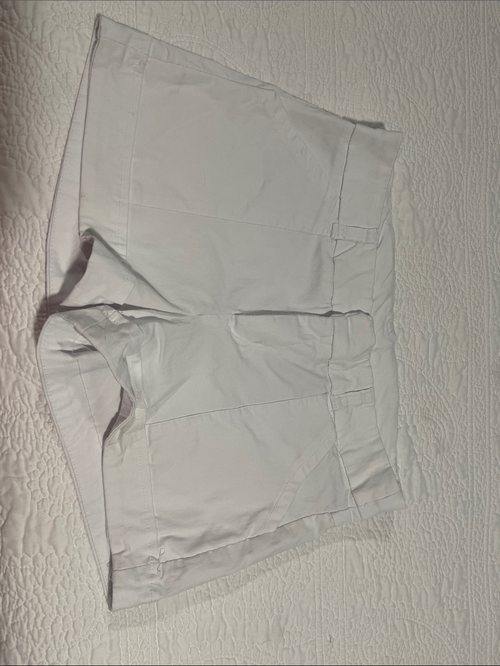 Women's White Stretch Shorts